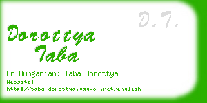 dorottya taba business card